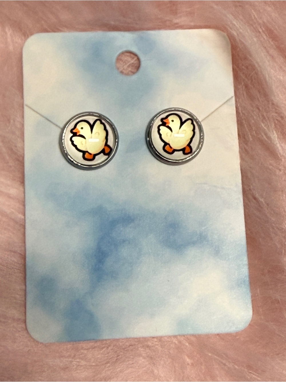 Playful Yellow Duck Stud Earrings - Cute Women’s Jewelry